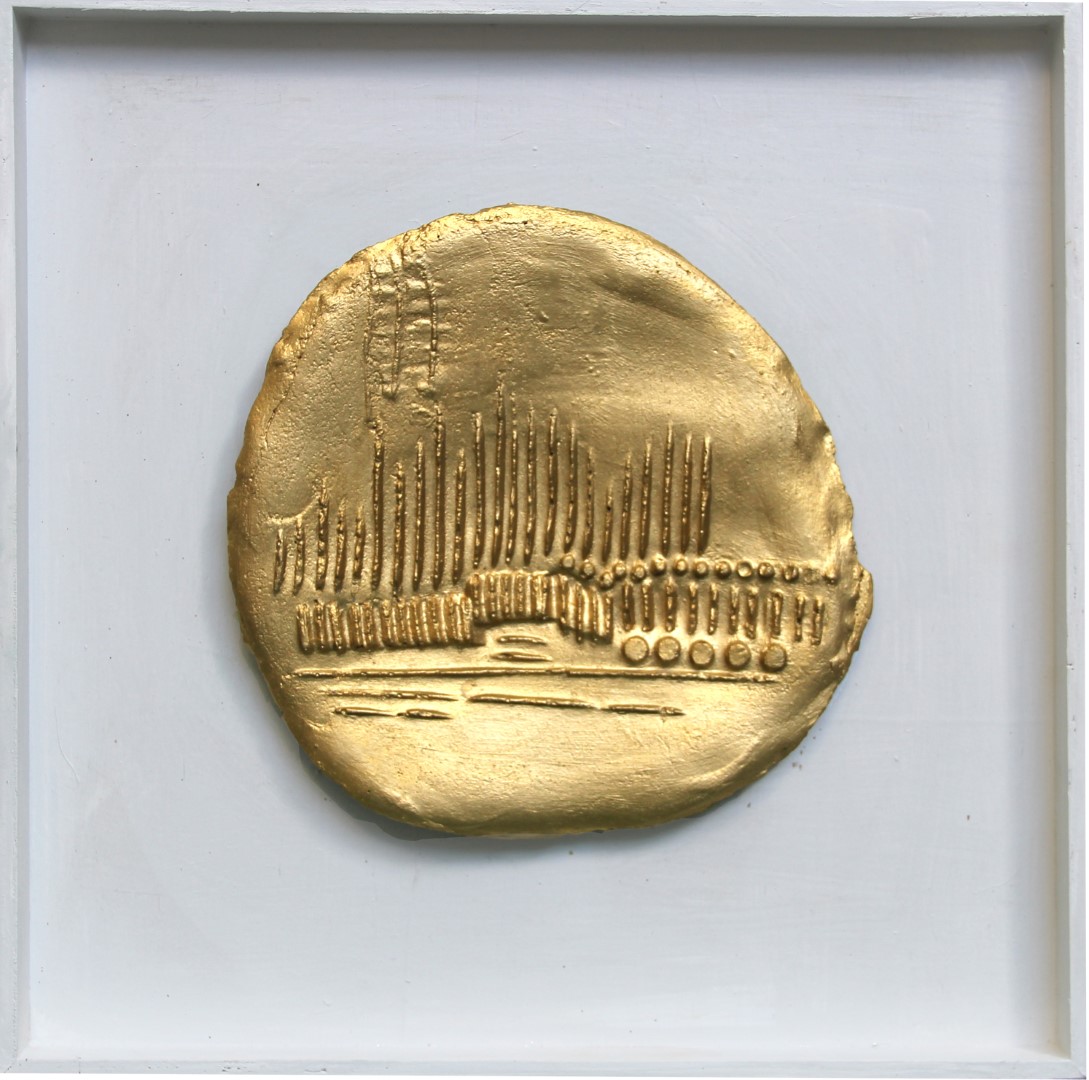 gold coin m1 in a frame (גדול)