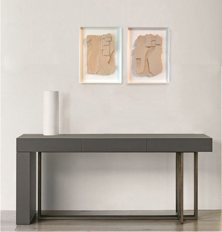 concrete wall sculpture nude simulation (בינוני)